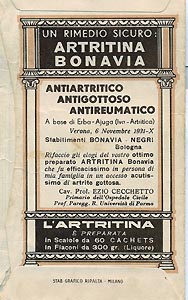 Bustina saggio Artritina 