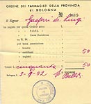 1952 quota Ordine dei farmacisti di...