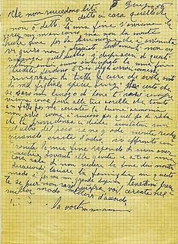 1956 ultimi pensieri di Ida Gaspari sul letto di morte